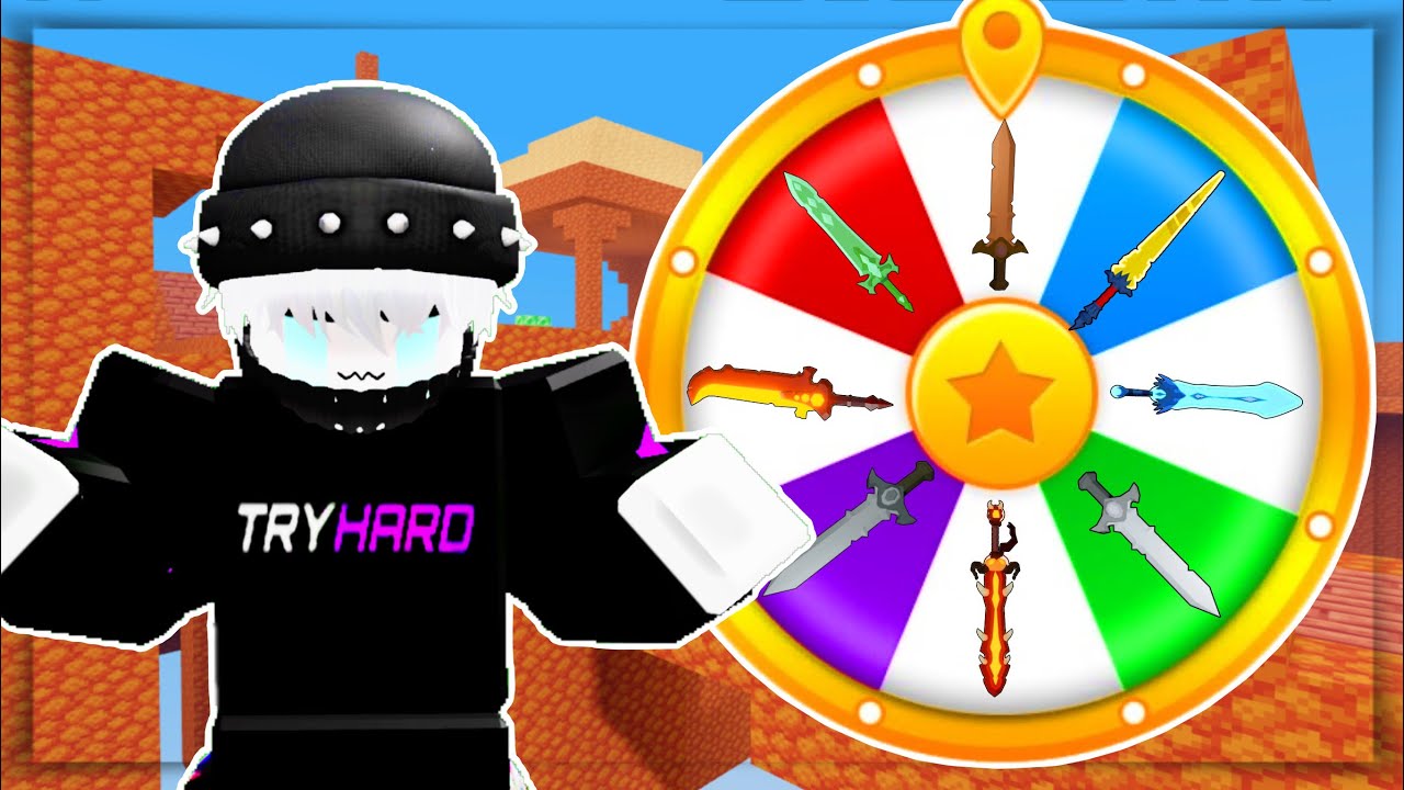 The Random Sword CHALLENGE.. (Roblox Bedwars)