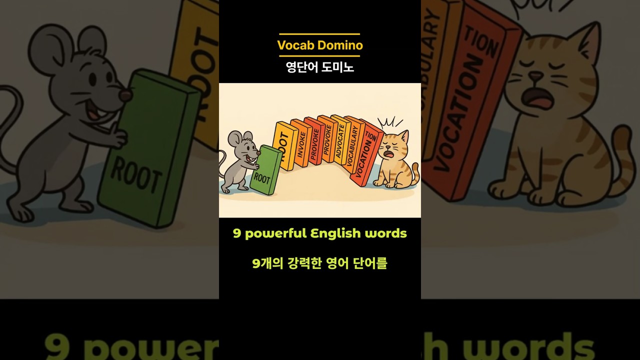 Vocab Domino: One root. A whole chain of words