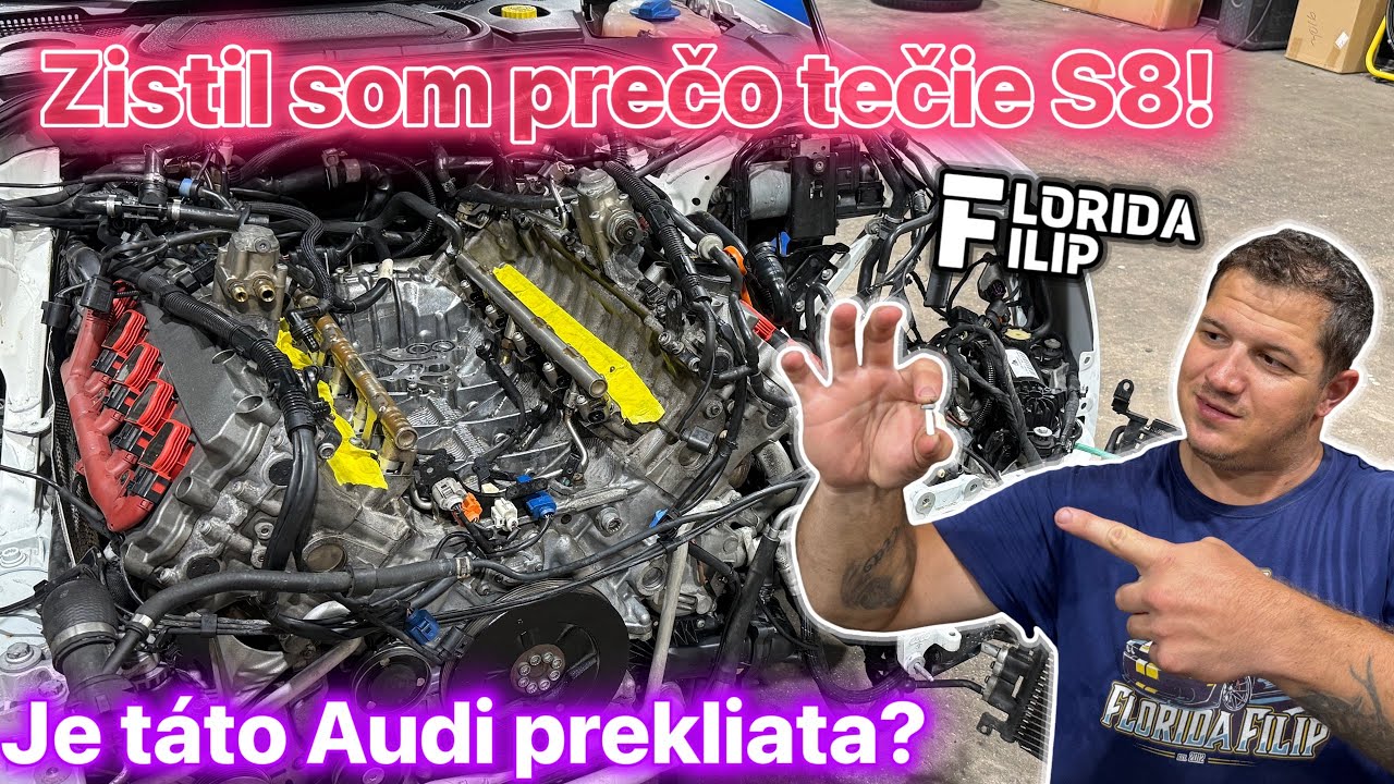Audi S8 má olej v chladiacej kvapaline! Zistil som odkiaľ olej tečie!