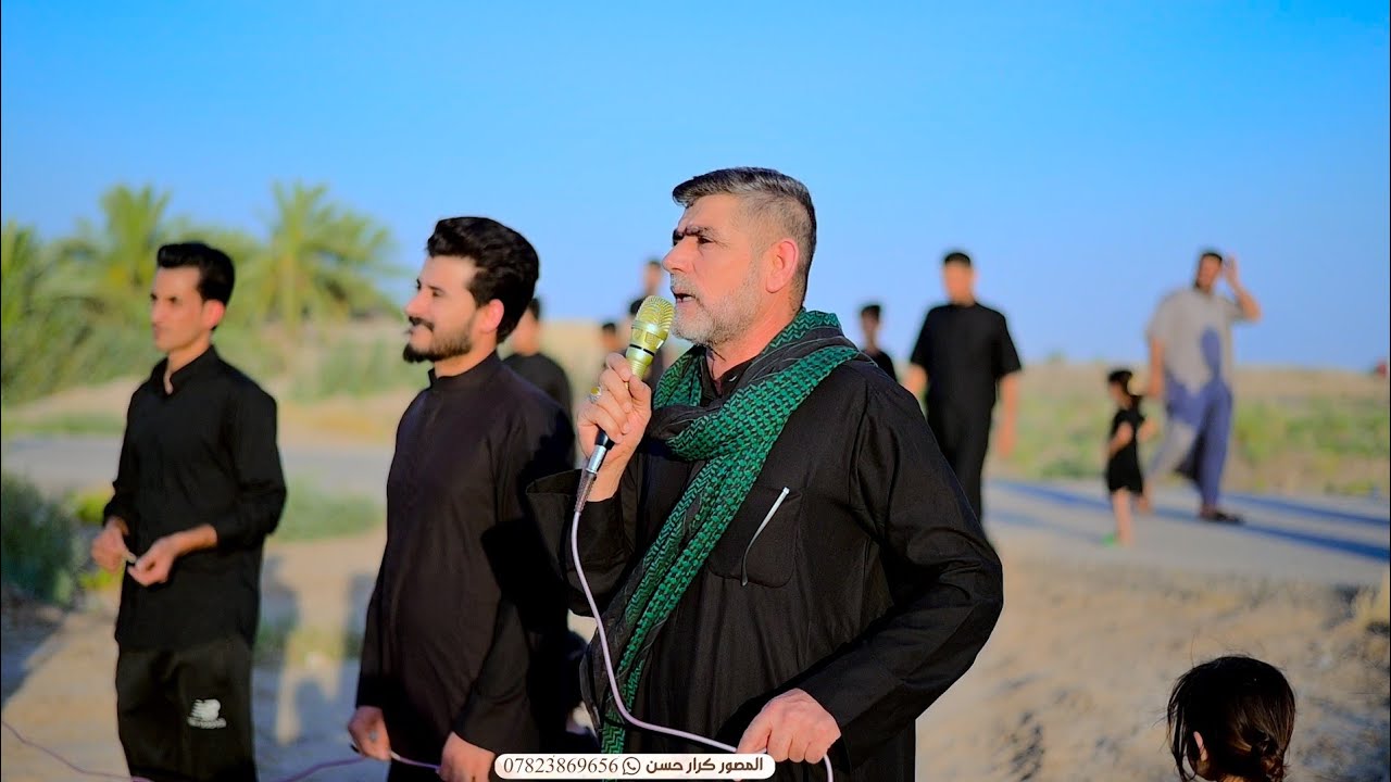 رفع رايه الامام الحسين (ع) في قريه حميان - محرم الحرام 1446هــ