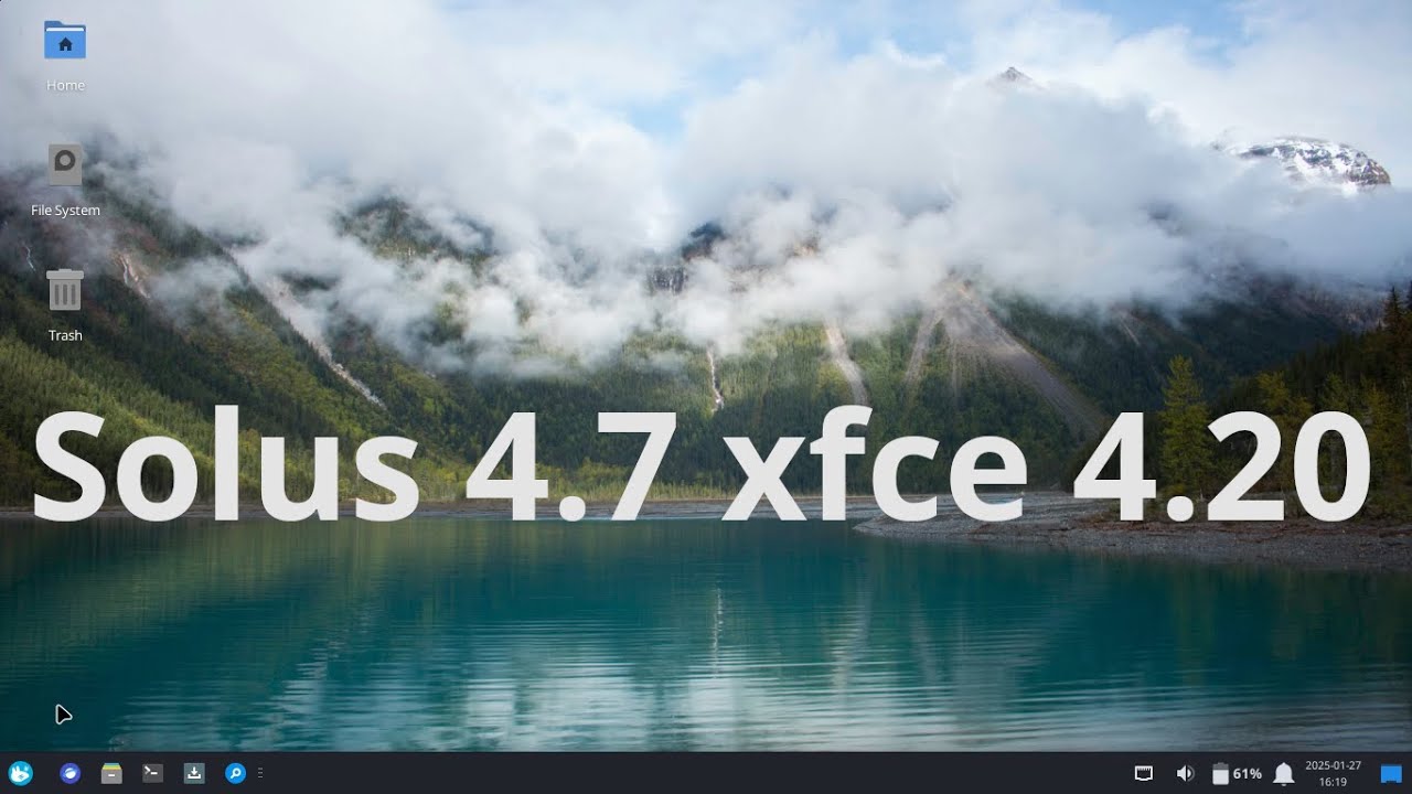 Solus 4.7 | XFCE 4.20 | LINUX 6.12.9