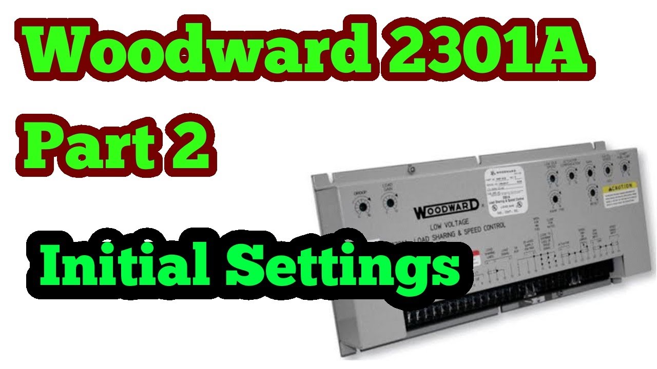 Woodward 2301A, Settings / Adjustments in Urdu, Hindi
