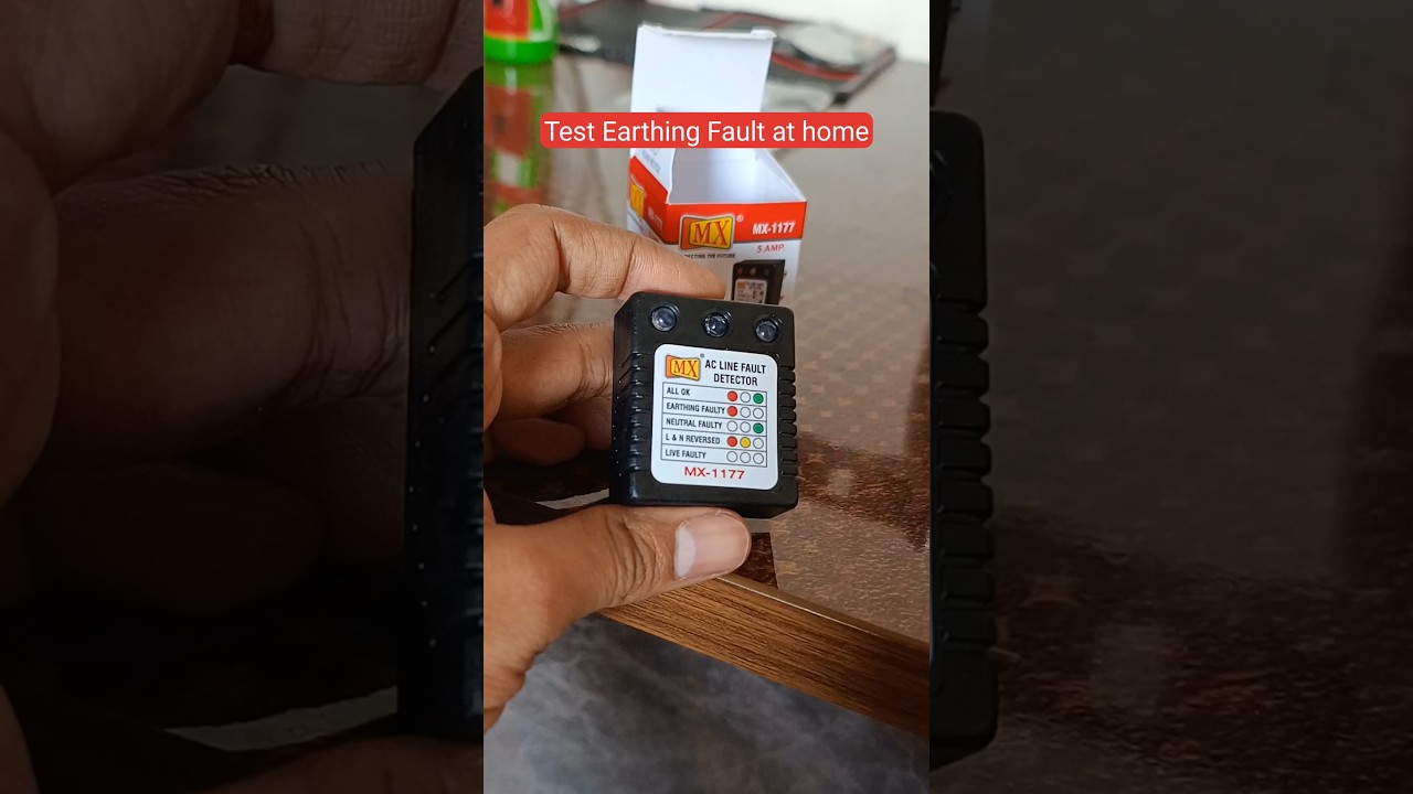 Earthing Fault Detection at Home ⚡ | Must-Have Safety Gadget! #electricalsafety