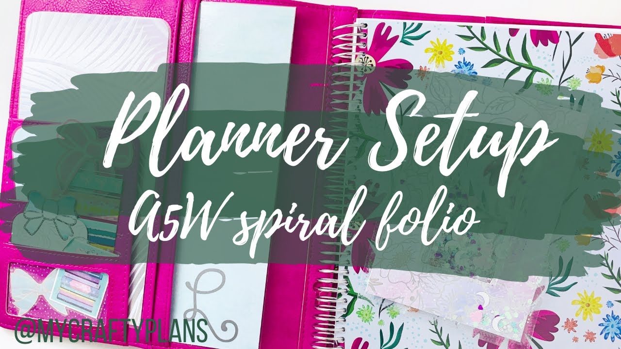 Planner Setup | Print Pression A5W Spiral Folio | Decorating my functional planner