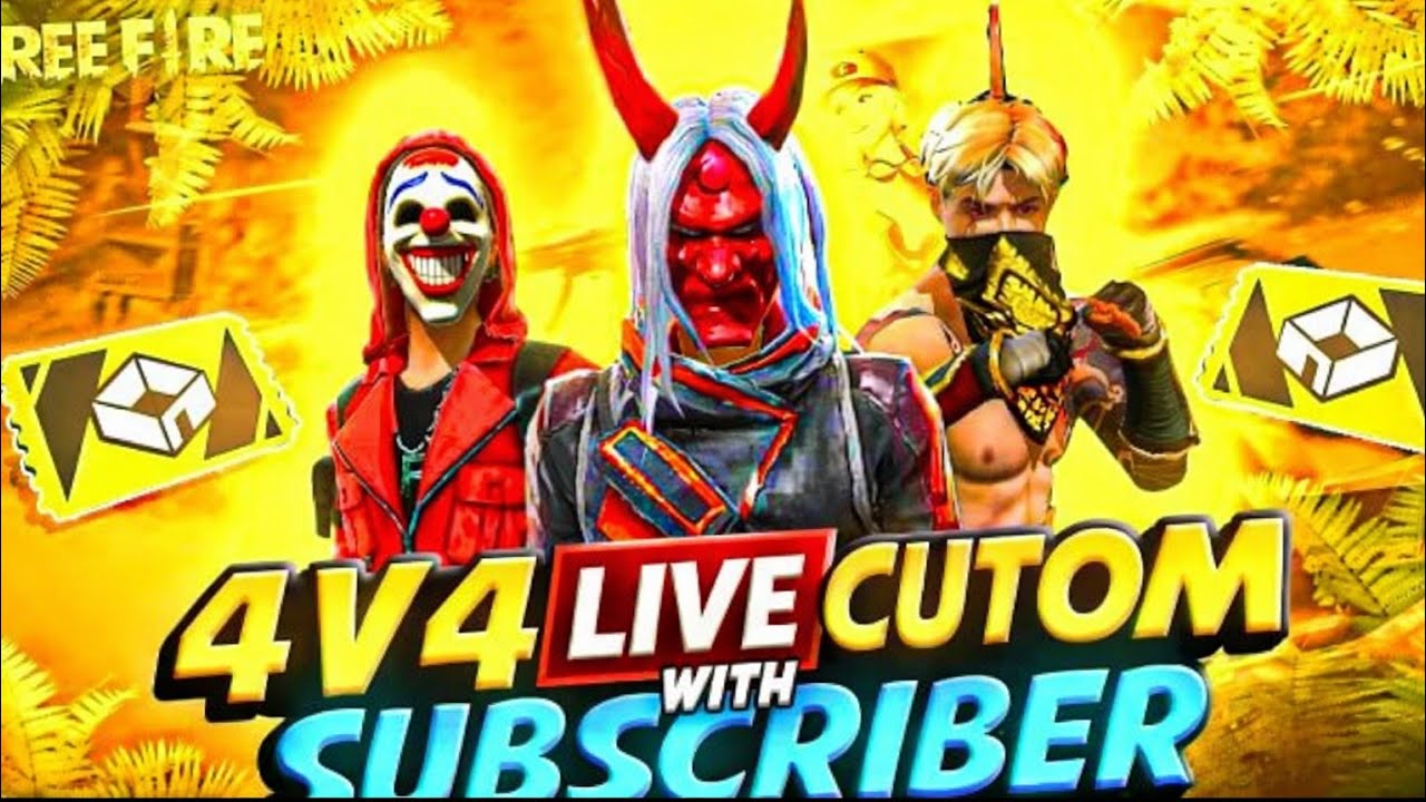 free fire live custom