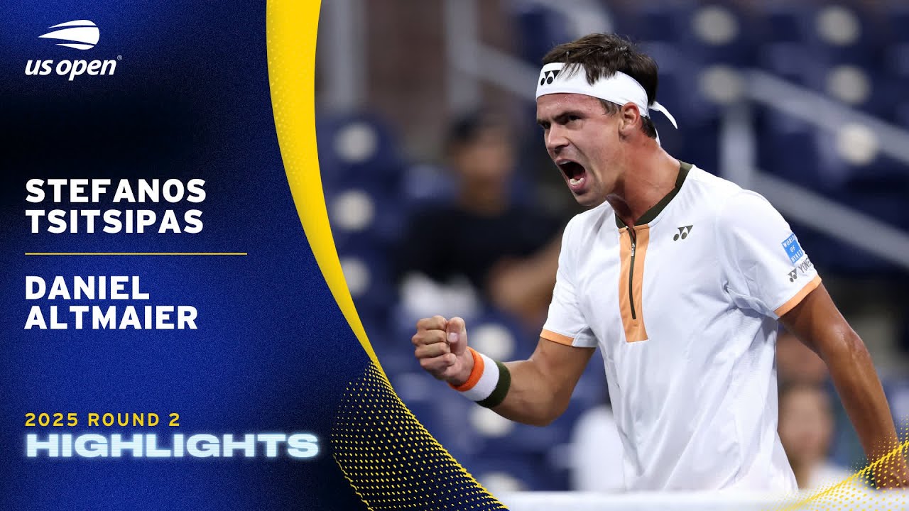 Stefanos Tsitsipas vs. Daniel Altmaier Highlights | 2025 US Open Round 2