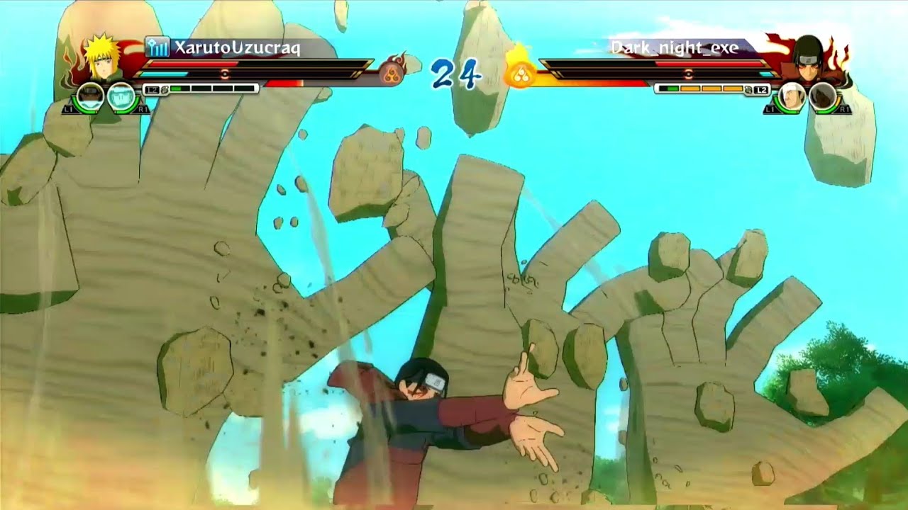 Naruto storm revolution jogando online com personagens diferentes! 2023