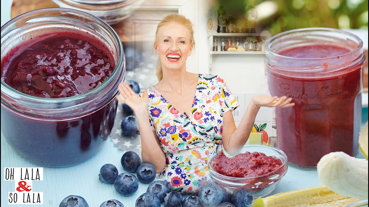 4 schnelle Rezepte OHNE ZUCKER für Marmeladen * Lecker gesund & frisch * ohne kochen !