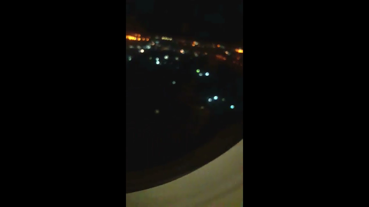 هبوط الطائرة فجرا-مطار النجف الاشرف