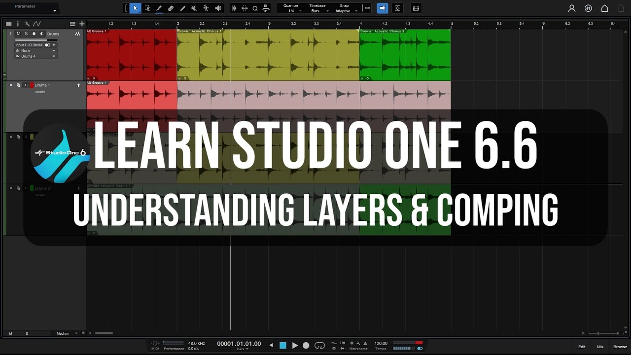 Learn Studio One 6.6 | Understanding Layers & Comping | In-Depth