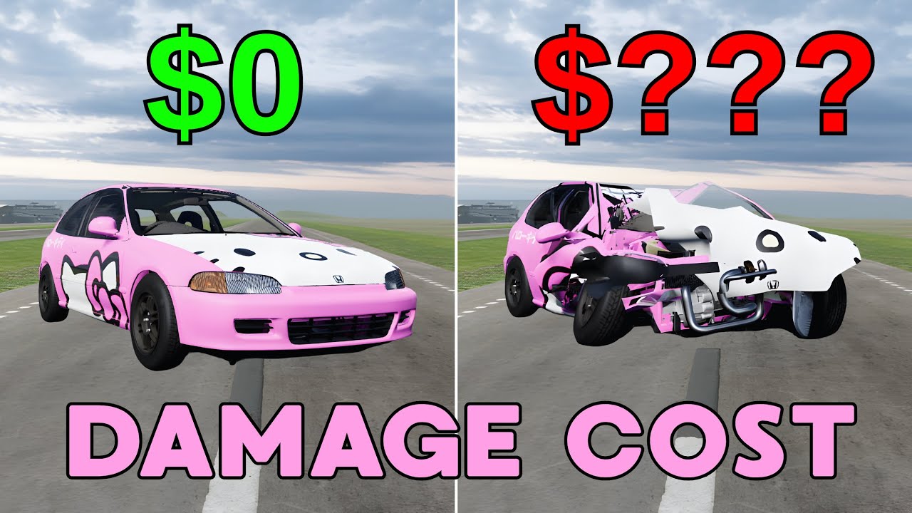 Realistic Crashes & Damage Cost #5 | Best Epic Moments in BeamNG Drive