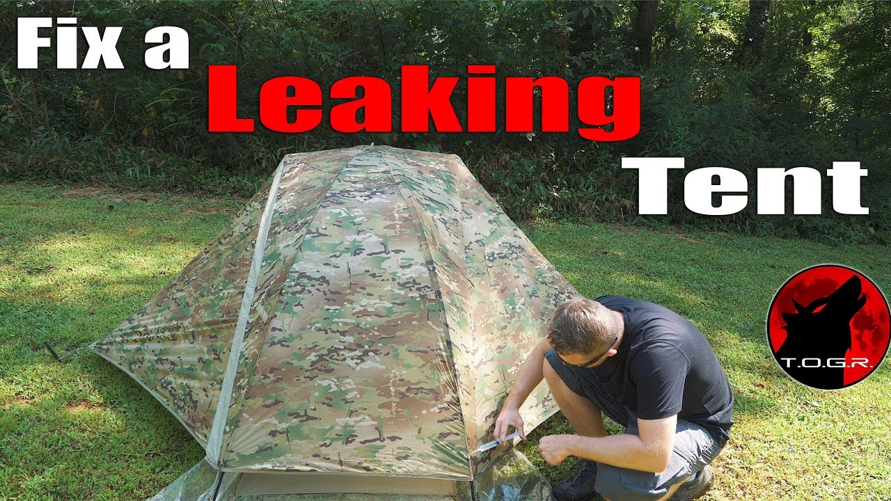 💧 How to Repair a Leaking Tent - Fixing a Military Tent 💧