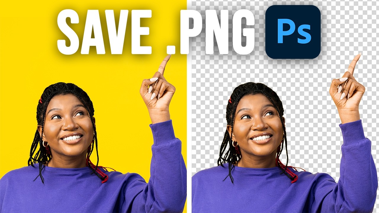 Как создать PNG-файл в Photoshop (с прозрачным фоном)