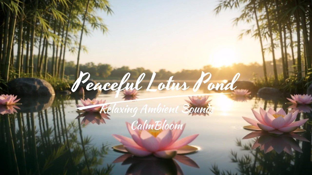 Peaceful Lotus Pond Meditation Music | Relaxing Sounds for Deep Sleep & Stress Relief #ZenMusic