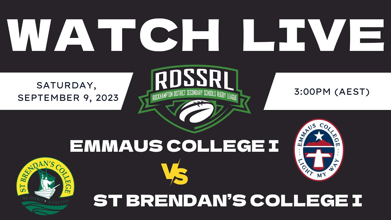 Emmaus College I vs St Brendan’s College I - 2023 RDSSRL Grand Finals - Open A - Sat 9th Sep