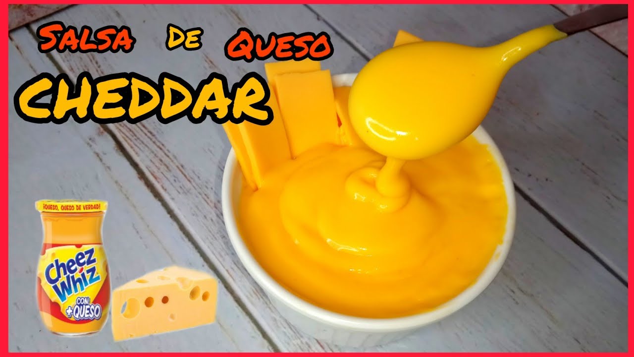 Salsa de Queso CHEDDAR [ Muy deliciosa y rápida de hacer ] Pocos ingredientes @SABORES VENEZOLANOS