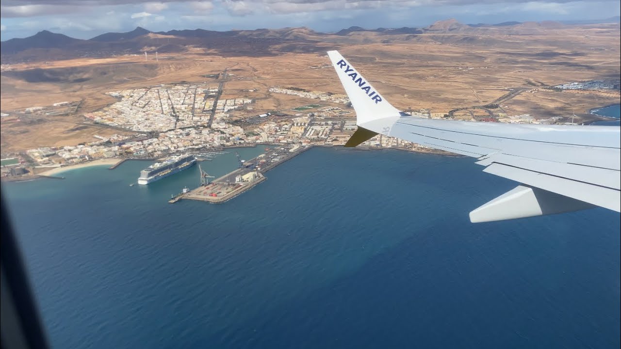 Ryanair Boeing 737 MAX 8 Fuerteventura to London Stansted