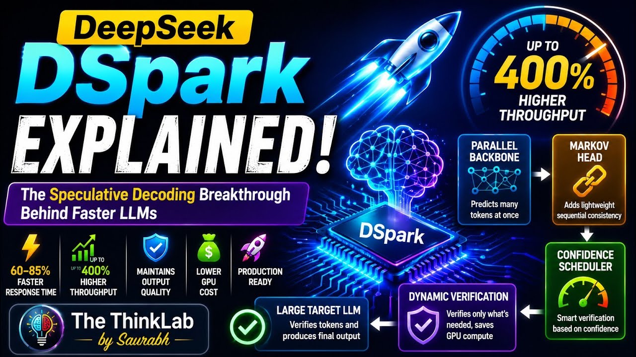 🚀 DeepSeek DSpark Explained: The Speculative Decoding Breakthrough Behind Faster LLMs