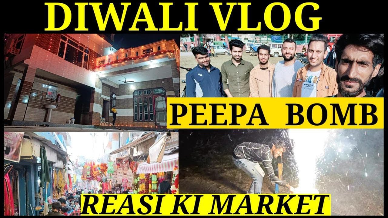 DIWALI VLOG || NEW SCOOTY || PEEPA BOMB || REASI KI MARKET || CRACKERS STALL ||