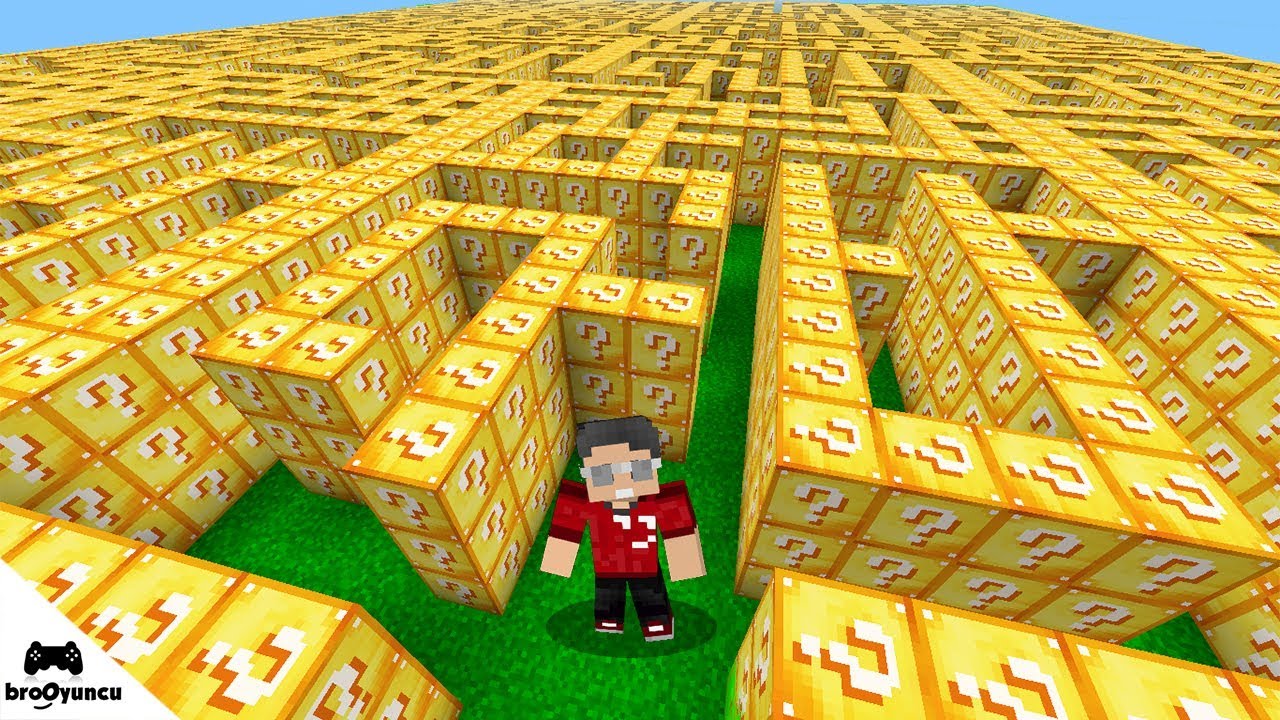 MİNECRAFT BÜYÜK LABİRENT YENİ ŞANS BLOKLARI