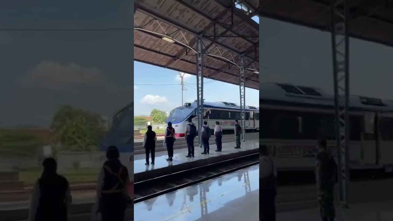 Kereta inspeksi 4 masuk st. Cikampek