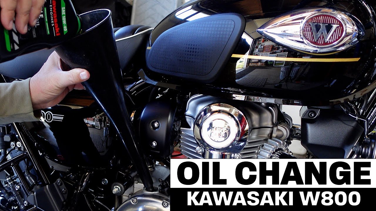 OIL and FILTER Change | 2025 Kawasaki W800