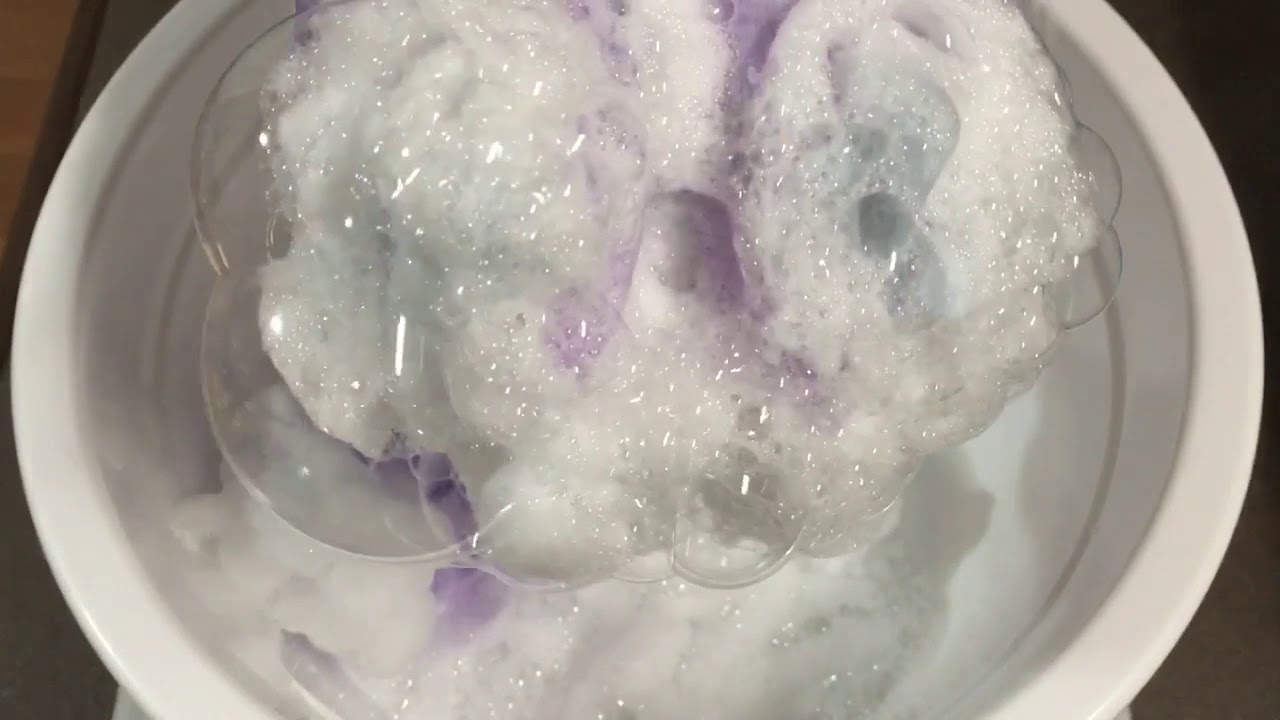 ASMR💜body washsoap + washing net💜🤍泡立てネットとボディソープでもこもこtime💜🧼