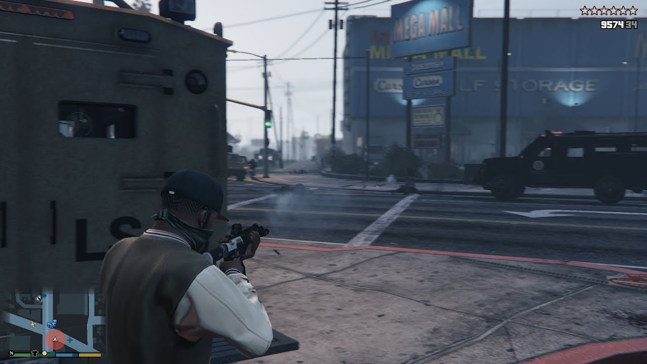 GTA 5 10 Stars Wanted Level Rampage + Escape(RDE 4.0)