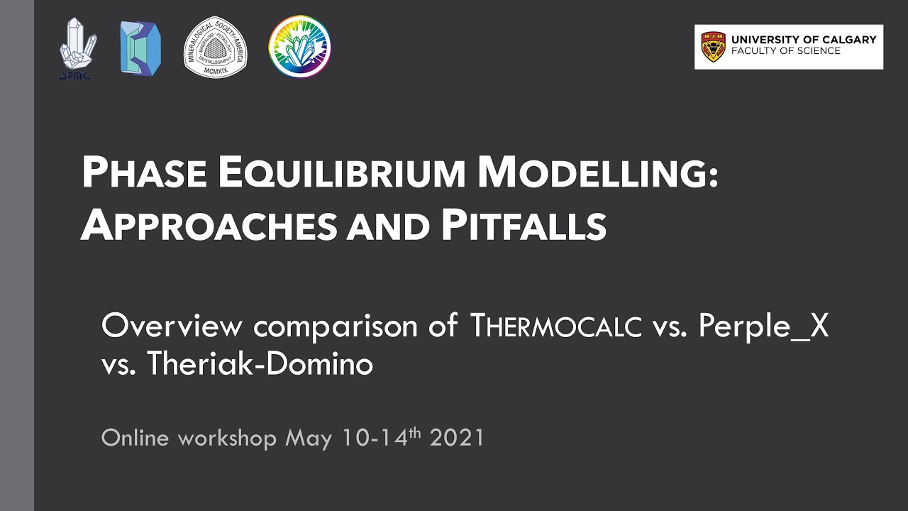 PEM 9-1 Overview comparison of Thermocalc vs. Perple_X vs. Theriak-Domino (Mark Caddick)