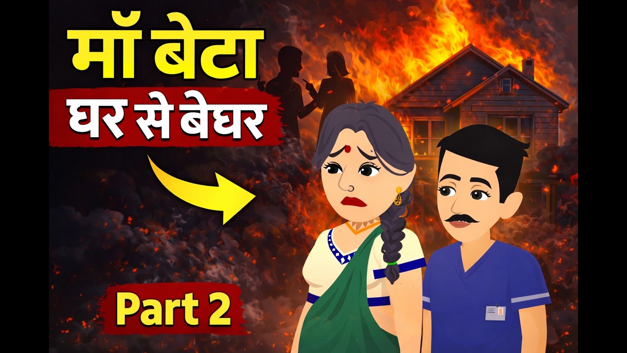 माँ बेटा घर से बेघर | Part - 2 | Hindi Kahani | Moral Kahani | Animation Kahani | Moral Story |