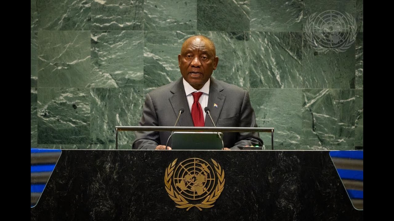 President Cyril Ramaphosa addresses the United Nations Summit of the Future