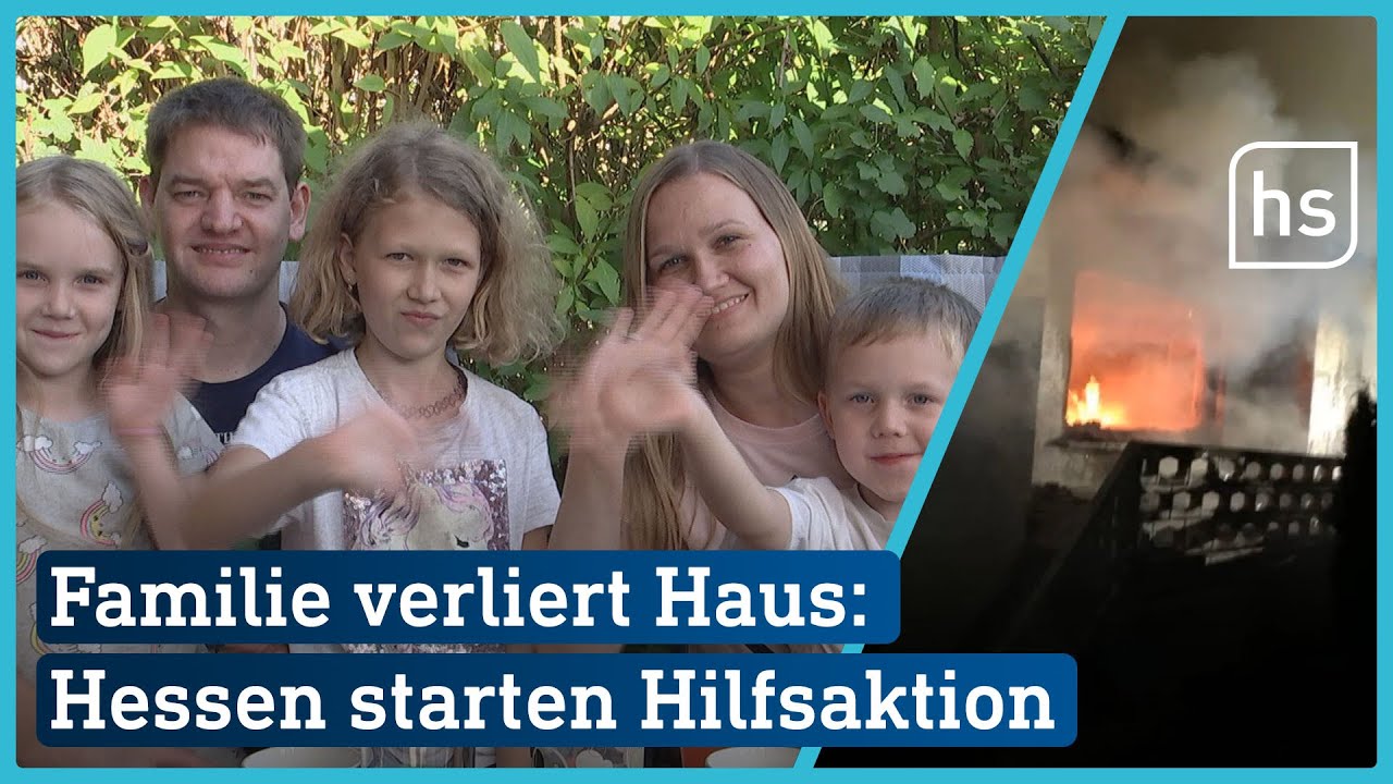 Hausbrand! Gehörlose Familie verliert alles. Hessen helfen | hessenschau