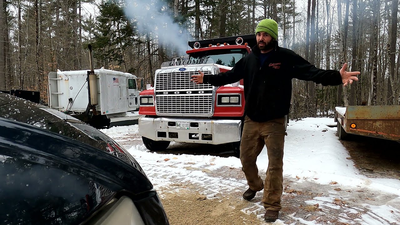 Ford LTL 9000 cold start and work