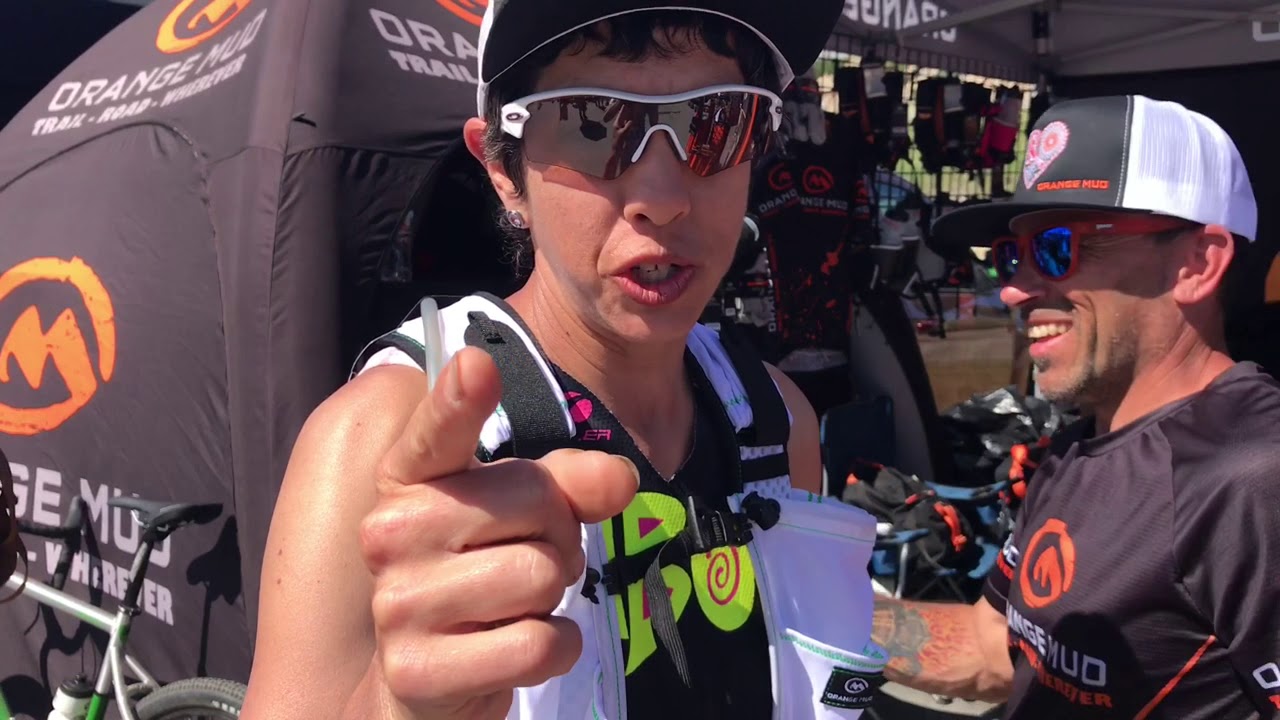 Orange Mud Hydration Pack Stays In Place!