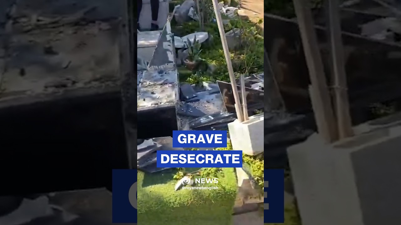 'Israeli' settlers desecrate fallen Palestinians grave during Nablus raid