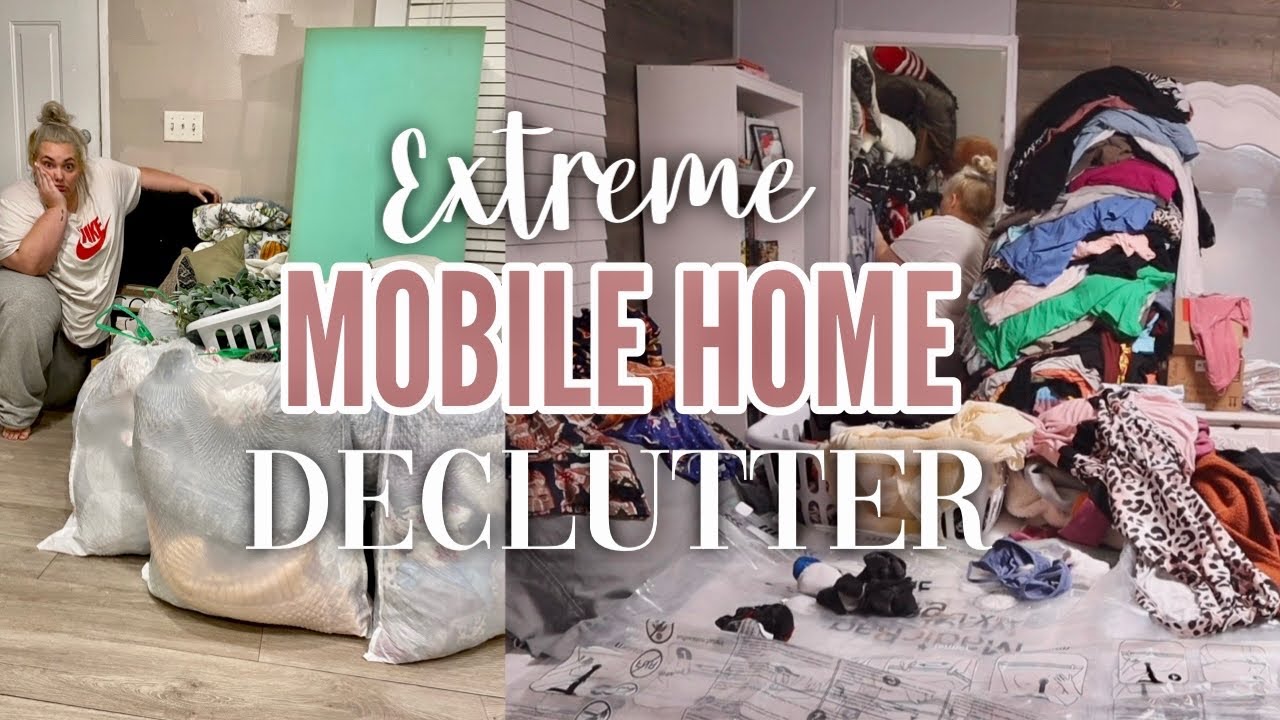 *HUGE* mobile home clean and declutter with me | talking about my compulsive hoarding | LAST EPISODE