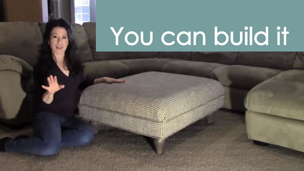 DIY Fabric Cocktail Ottoman: Build And Upholster Like A Pro With Renee Romeo!