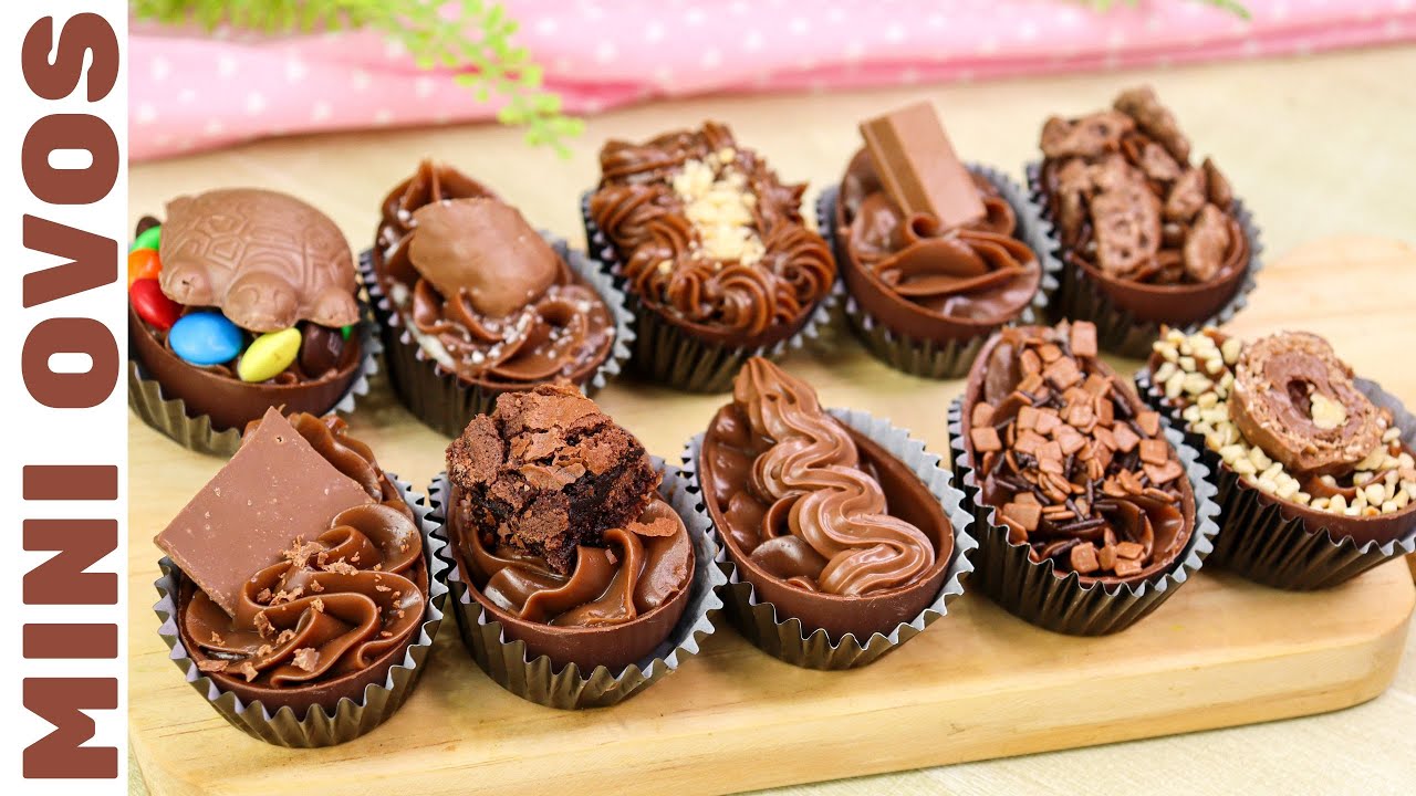 DEZ SABORES DE MINI OVOS COM APENAS UM RECHEIO! | Fáceis de fazer, práticos e muito lucrativos!