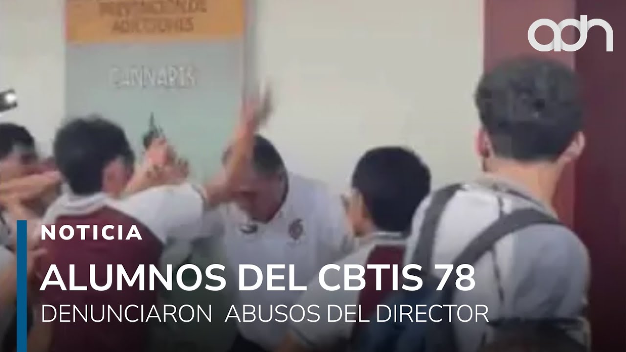 Violencia en CBTIS 78. Estudiantes golpean al director durante protesta en Altamira, Tamaulipas