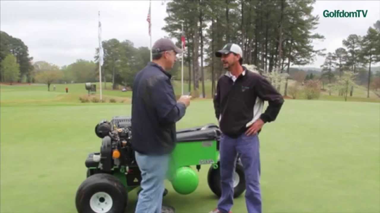 Golfdom gets Air2G2 aerator demo