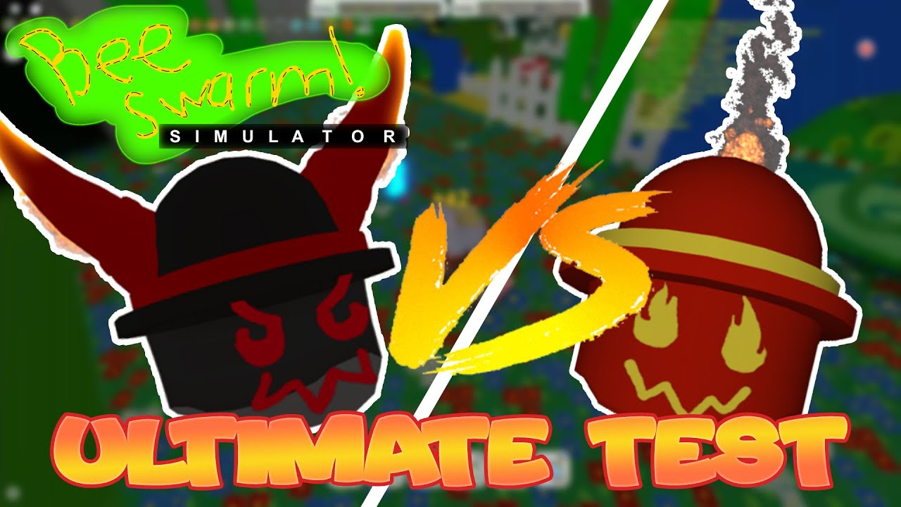 Demon Mask vs Fire Mask Ultimate Test !! | Bee Swarm Simulator