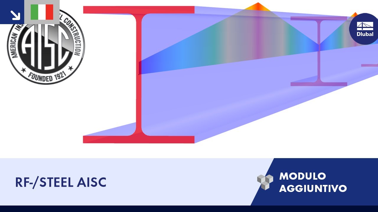 Moduli aggiuntivi di RFEM 5 e RSTAB 8 di Dlubal: RF-/STEEL AISC