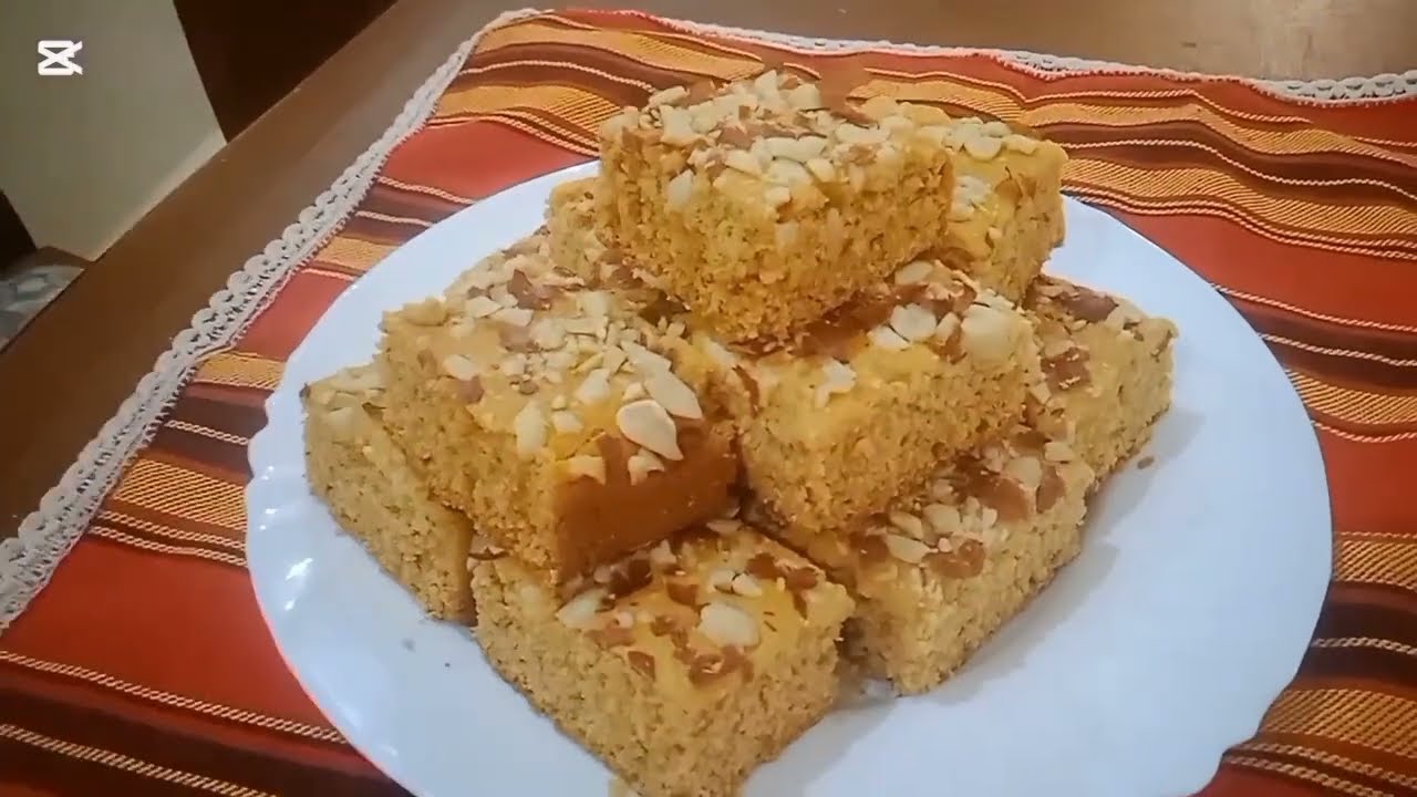 حلوة بدون البيض سهلة وسريعة 🇩🇿برمشة العين توجديها تفرحي اولادك ❤️ يوميات نصيرة @nacirasworld0104 