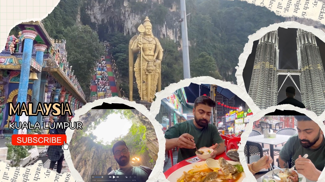 Malaysia Vlog | tour and travel guide | Batu caves | Nasi lemak Burung Hantu | Day 1 - Part I