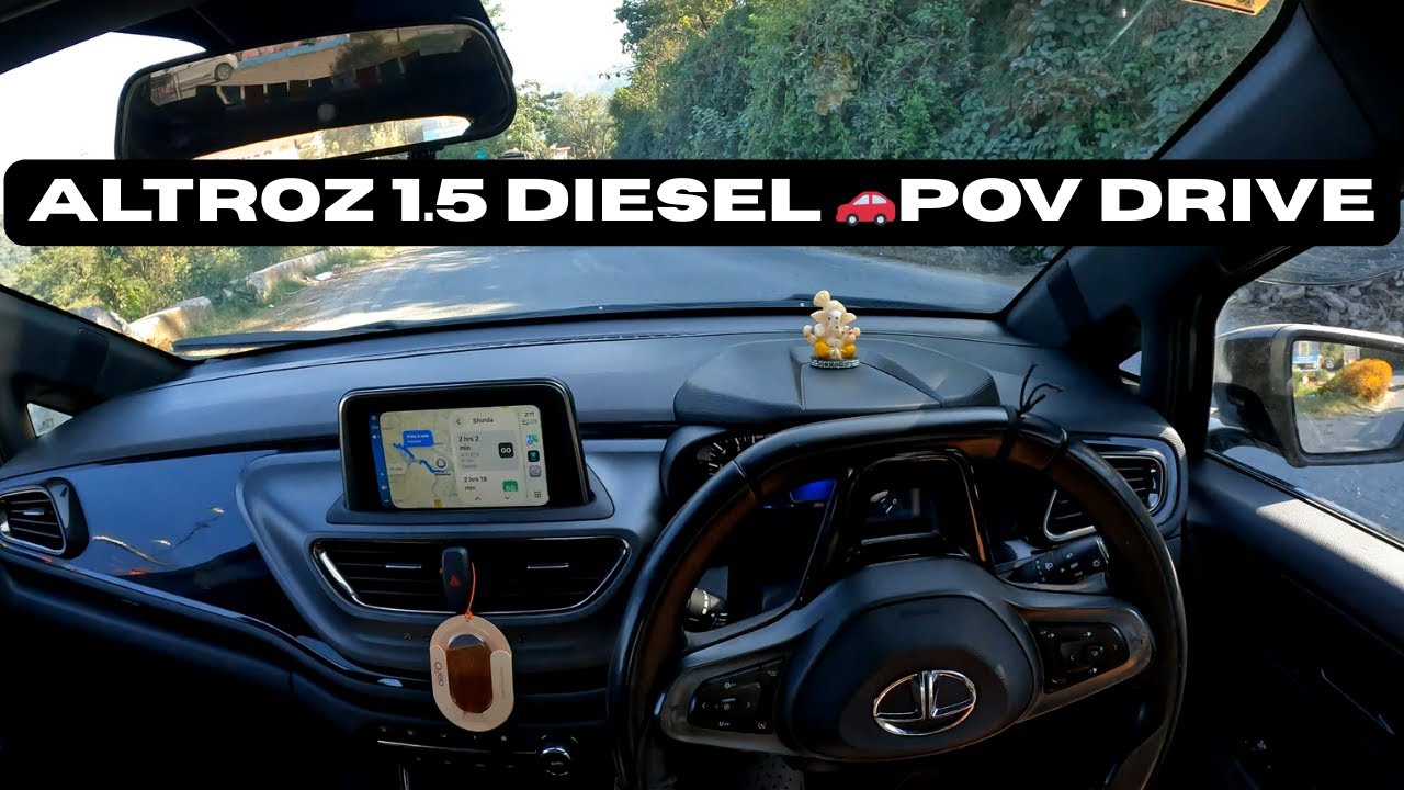 POV Drive in Shimla Hills 🚗 | Curvy Mountain Roads & Peaceful Drive | Tata Altroz Diesel 1.5CC