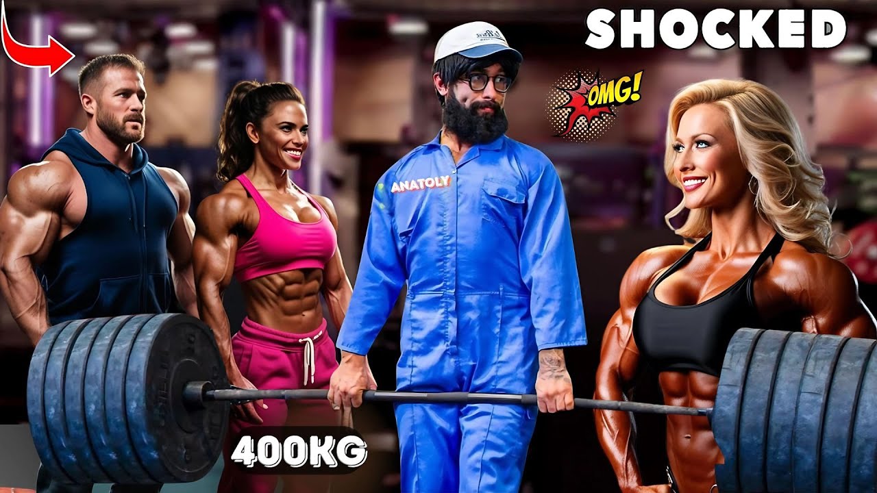 Anatoly vs Bodybuilder in INSANE 400 Kg Deadlift Gym Prank | Anatoly Gym Prank😳