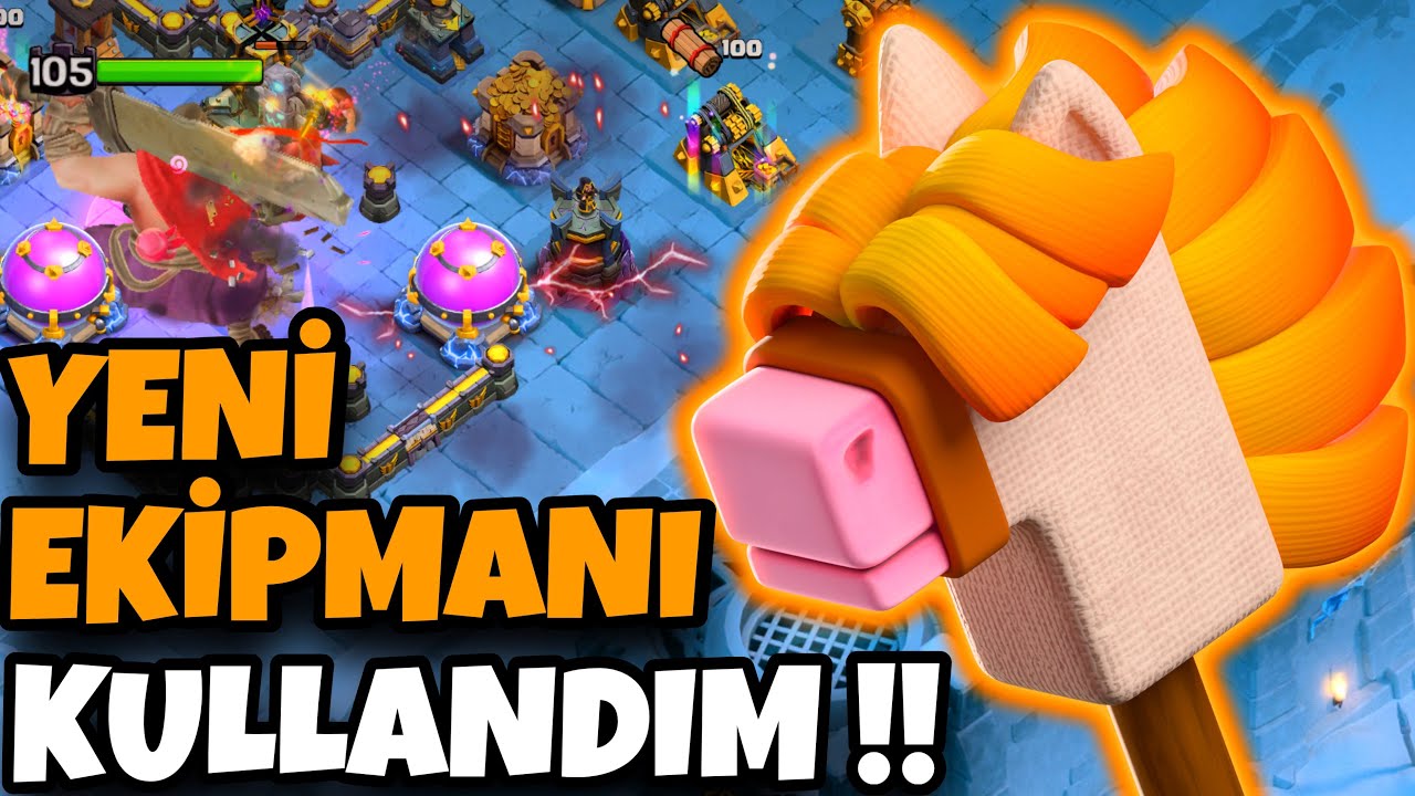 YENİ EKİPMAN *SOPADAN AT* KULLANILIR MI ?! - Clash of Clans