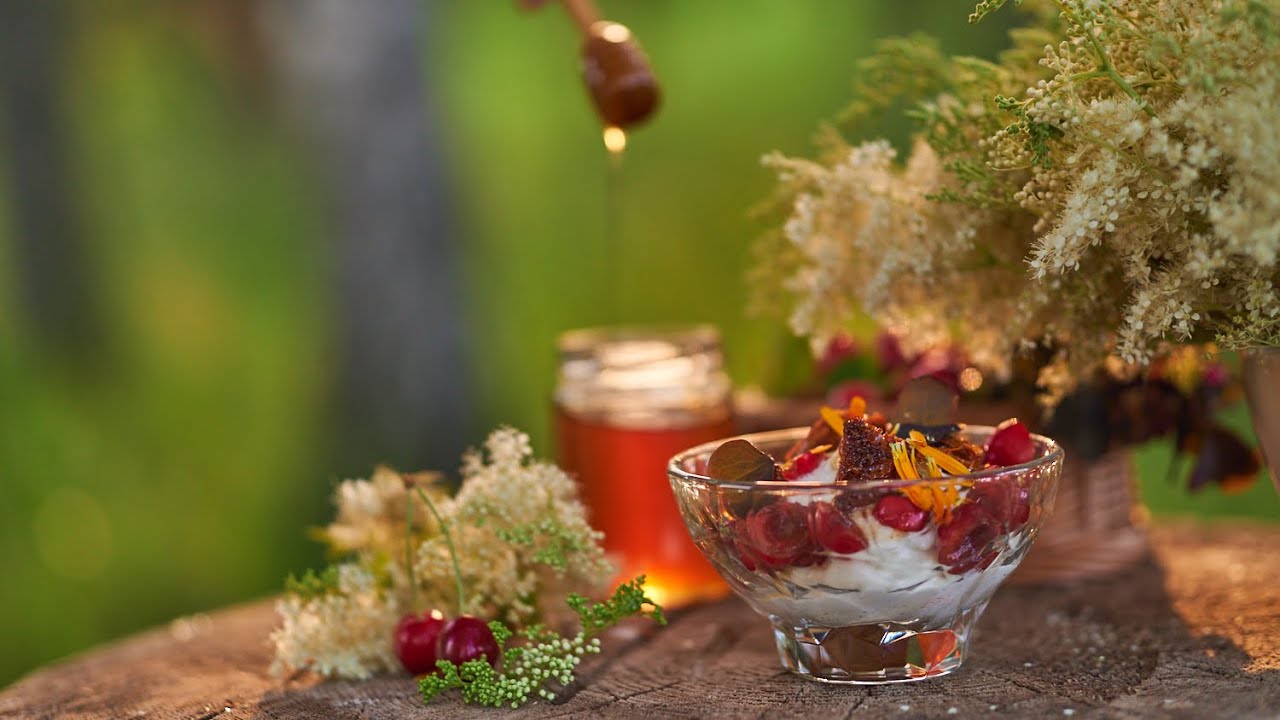 Turning Wildflowers into Dessert - Cherries & Meadowsweet