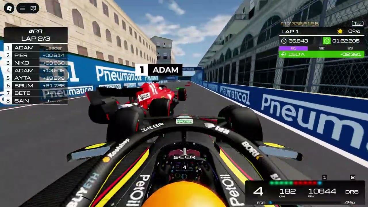 F1 REDBULL VS FERRARI IN BAKU