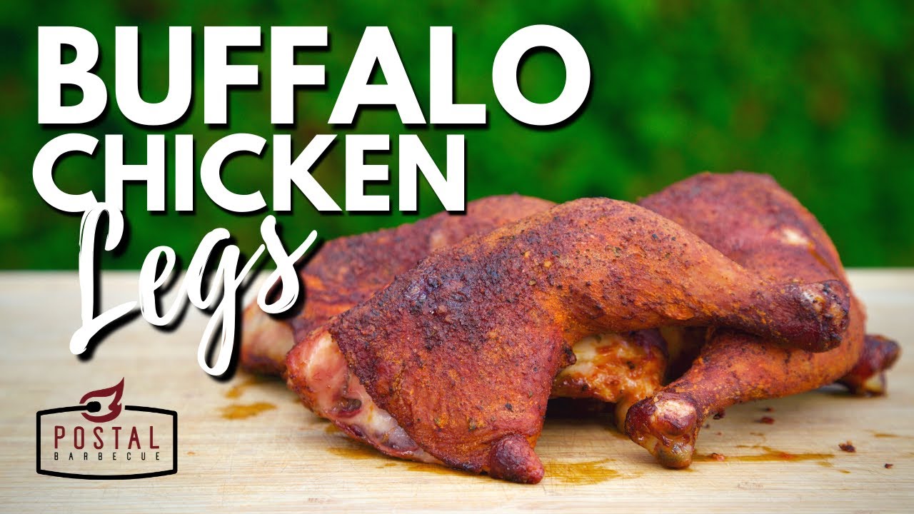 Buffalo Chicken Leg Quarters on the Slow N Sear Travel Kettle